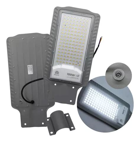 Lampara Suburbana Led W Alumbrado Publico Con Fotocelda Mercadolibre