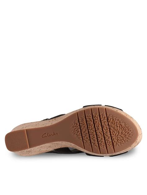 Clarks Sandały Rose Erin 26171307 Czarny Modivo pl