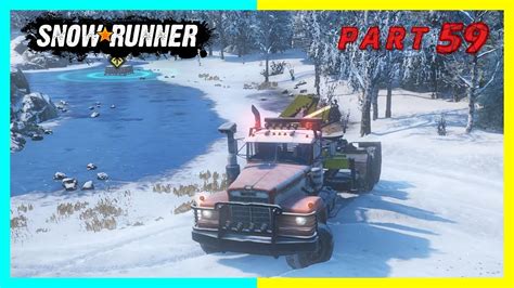 Snowrunner Gameplay Part Bags On Ice Deliver To The House Youtube