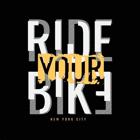 Ride Your Bike Typography Slogan For Print T Shirt Design 11879912