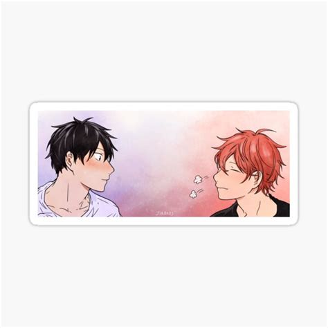 Sato Mafuyu And Uenoyama Ritsuka Given Manga Coloring Sticker By Jiabaos Redbubble