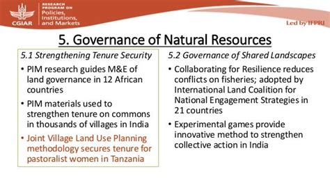 Governance Of Natural Resources