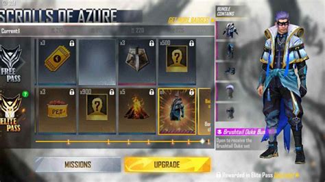 Temporada Do Passe De Elite Do Free Fire Lista De Recompensas