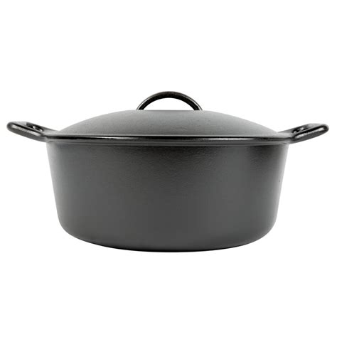 Lodge Pro Logic P D Qt Pre Seasoned Cast Iron Dutch Oven With Loop