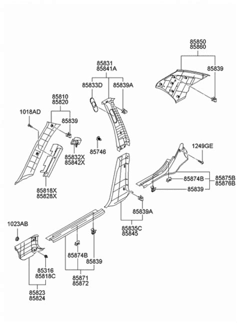 Interior Side Trim - 2001 Hyundai XG300