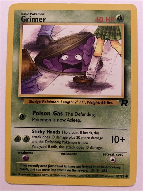 Banned Grimer 1st Edition Pokemon Card Values - MAVIN