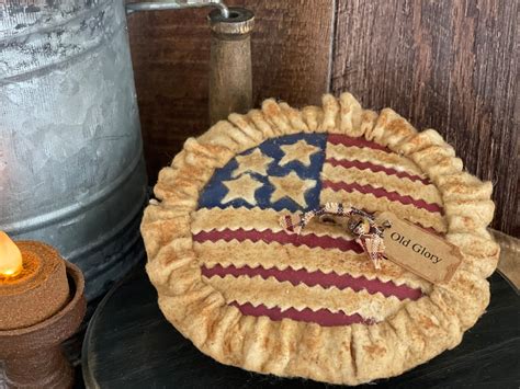 Primitive Mini Faux American Berry Pie Tiered Tray Decor Etsy