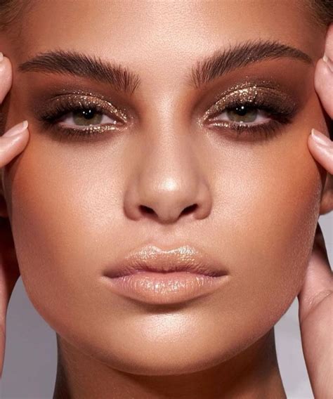 Shimmer And Gold Glitter Eyeshadow Makeup Look By Danessamyricks In 2021 Bronze Makeup Look