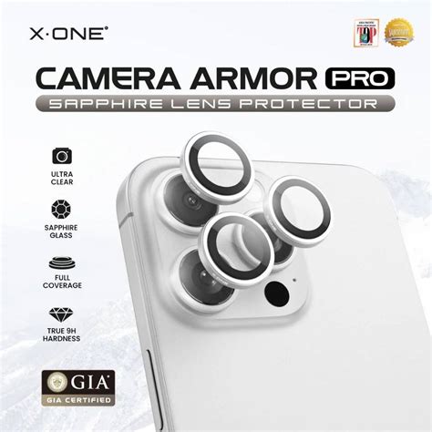 X One Camera Armor Sapphire Pro Gia Certified Camera Lens Protector For