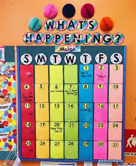 Classroom Calendar Display Ideas