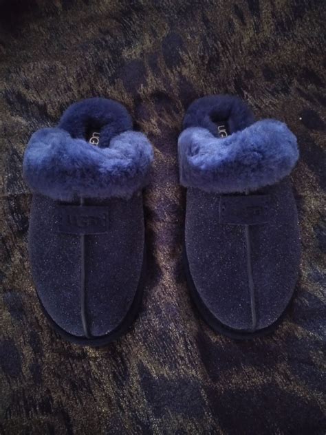 Brand New Ugg Slippers Size 6 Very Comfortable The Color Is Blue With