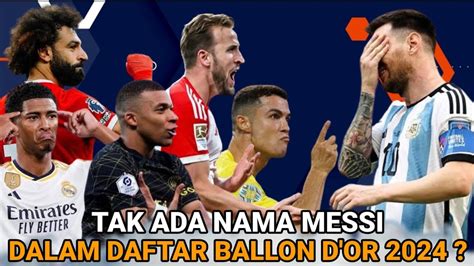 Ranking Nominasi Ballon D Or Tak Ada Nama Lionel Messi Youtube