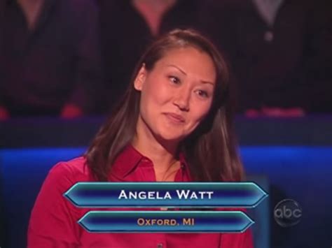 Angela Watt Who Wants To Be A Millionaire Wiki Fandom