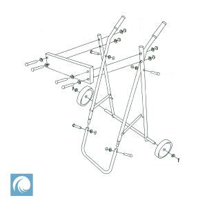 Boat Outboard Engine Motor Trolley Stand Kg Load Capacity Thargo