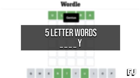 Five Letter Word Starts Ta Ends Y