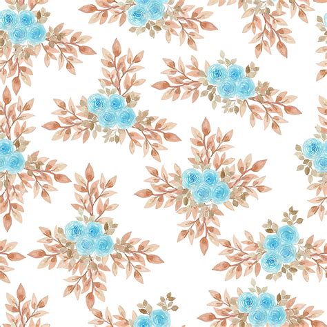 Seamless Watercolor Floral Vector Hd Images Watercolor Floral Seamless