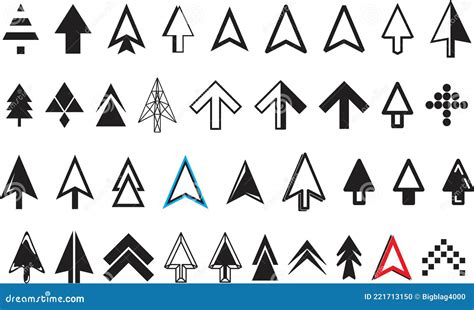 Mouse Arrow Cursors Icons Set Vector Illustration Stock Vector