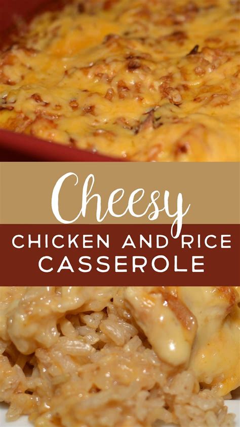 Cheesy Chicken And Rice Casserole The Cookin Chicks Artofit