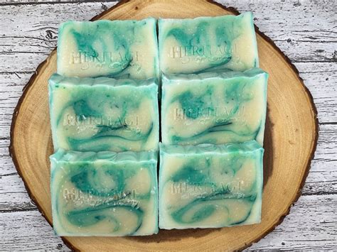 Eucalyptus Mint Glycerine Soap Refreshing Bar Soap Natural Skin Care Etsy