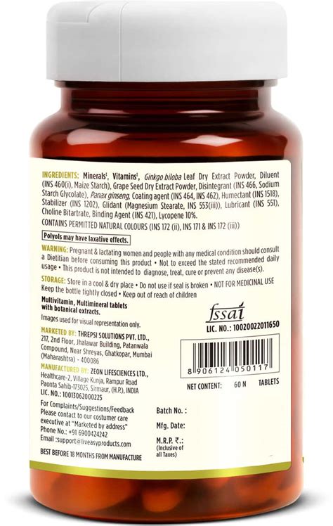 Buy LIVEASY WELLNESS MULTIVITAMIN MULTIMINERAL IMMUNITY BOOSTER