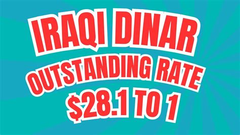 Iraqi Dinar Outstanding Rate To Iraqi Dinar Today Iraqi Dinar