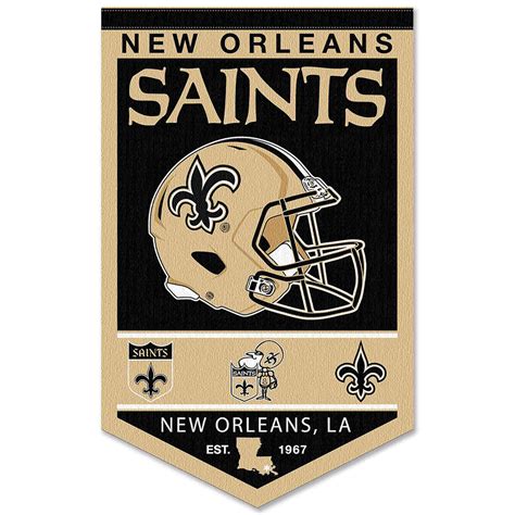 New Orleans Saints History Heritage Logo Banner - State Street Products