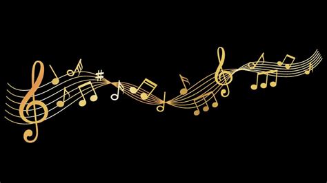 Gold Music Notes Vector Images (over 2,500)