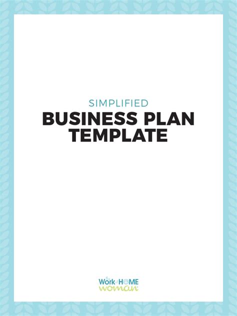 Free Business Plan Template | PDF