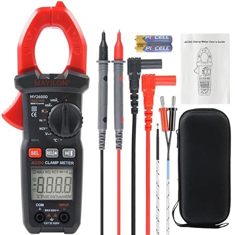 MAYILON Digital Clamp Meter Multimeter 6000 Counts Voltage Tester Auto