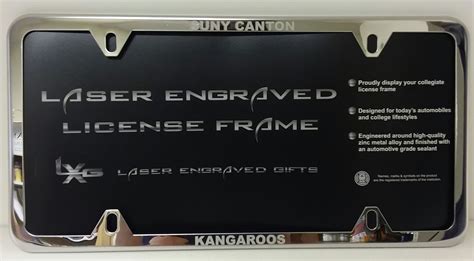 Stainless Steel License Plate Frame | College Association Bookstore