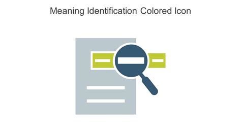 Meaning Identification Colored Icon In Powerpoint Pptx Png And Editable