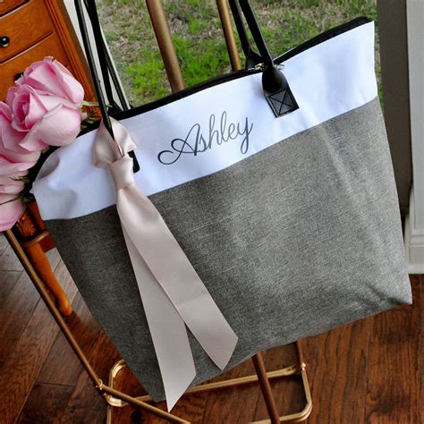 Monogram Tote Bags Bridesmaids