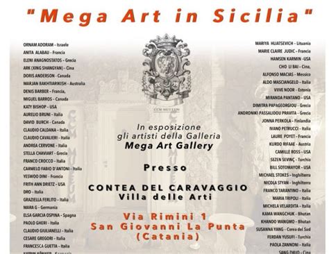 Mega Art In Sicilia In Esposizione Gli Artisti Della Galleria Mega