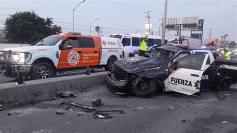 Polic As De Fuerza Civil Quedan Lesionados Tras Volcadura En Nl