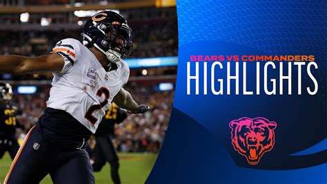 Bears Win Over Commanders Cinematic Recap Chicago Bears Youtube