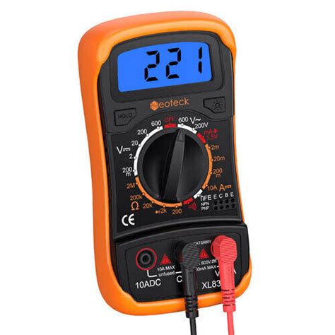 Neoteck Digital Multimeter Lcd Voltmeter Ammeter Ac Dc Current Circuit