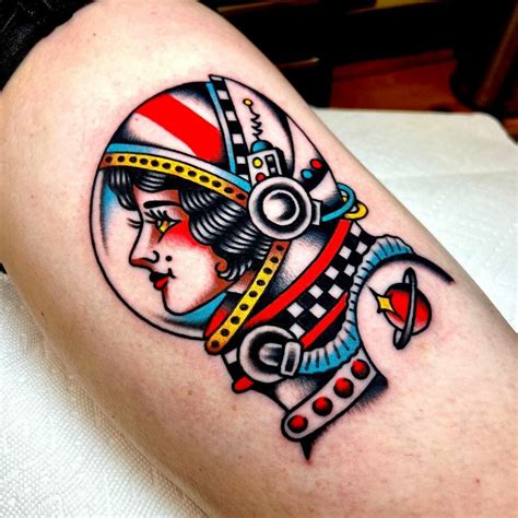 Astronaut Tattoo Space Inspired Tattoos On Daring Cosmonauts