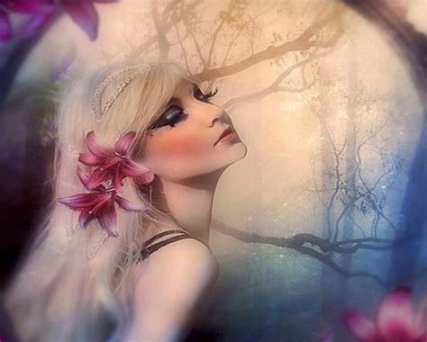 Mystical Nymphs Emotional Beautiful Girls Mystical Digital Art