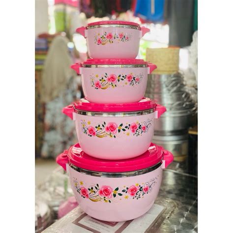 Bekas Makanan Tahan Panas Hot Pot Stainless Steel Thermos Nasi Tebal Kukuh Shopee Malaysia