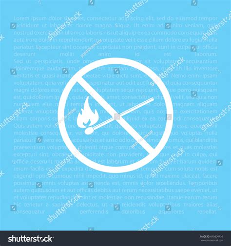 No Fire Sign Icon Vector Illustration Stock Vector Royalty Free