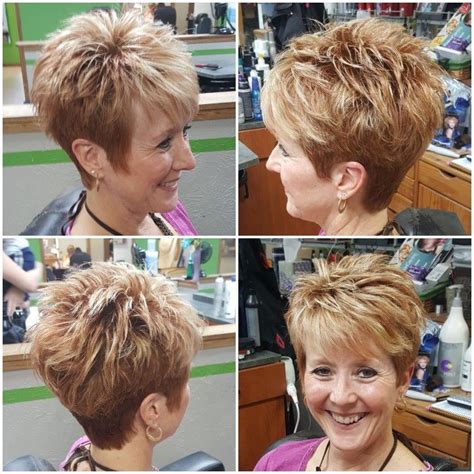 Short Haircut For Over 50 Hairstyles Spunky Pixie Haircut For Thick