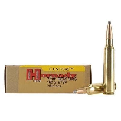 Hornady 8063 Dangerous Game 7mm Rem Mag 162 Gr InterLock Boat Tail Soft