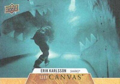 C Erik Karlsson San Jose Sharks Upper Deck Canvas Hockey