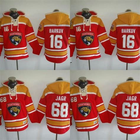 2017 New Florida Panthers Hockey Jersey Hoodies 16 Aleksander Barkov 68 ...