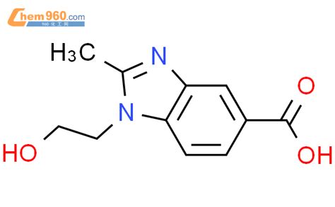 279227 02 0 1 2 羟基乙基 2 甲基 1H 苯并咪唑 5 羧酸化学式结构式分子式mol 960化工网