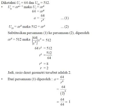 Pengertian Dan Rumus Deret Geometri Dan Contoh Soal Deret Geometri Cekrisna