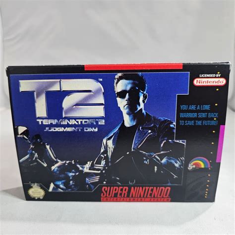 Terminator 2 NTSC Super Nintendo SNES En Reproduction Box and Inner Tray - Etsy