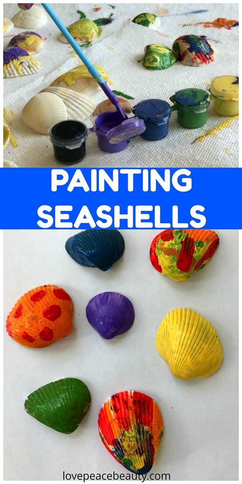 Painting Seashells Art For Kids Toddler Arts And Crafts Preschool