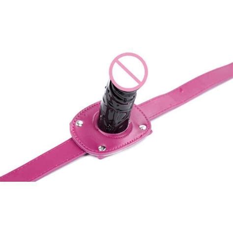 SKY Long size Pink Bouche ouverte Gag pénis Plug Oral gode bouche Gag