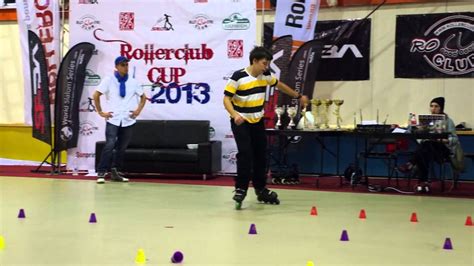 Rollerclub Cup 2013/ Urusov Mikhail, 26th place classic slalom men ...